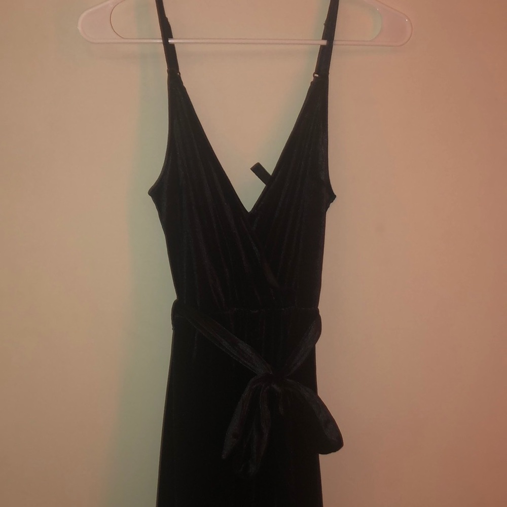 Velvet jump suit